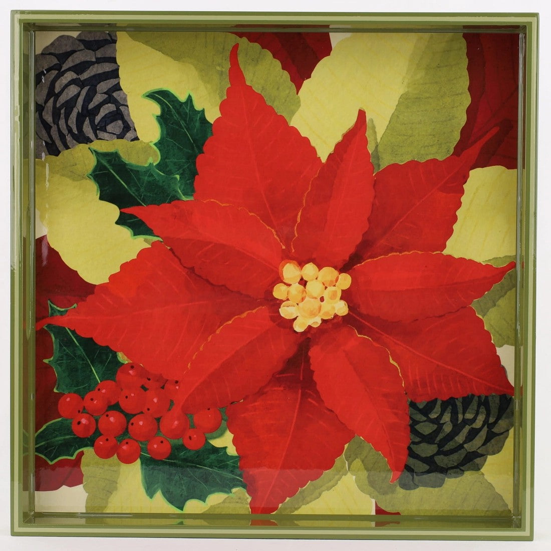 Poinsettia Tray