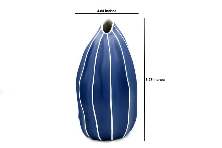 Seda Blue Medium Porcelain Vase