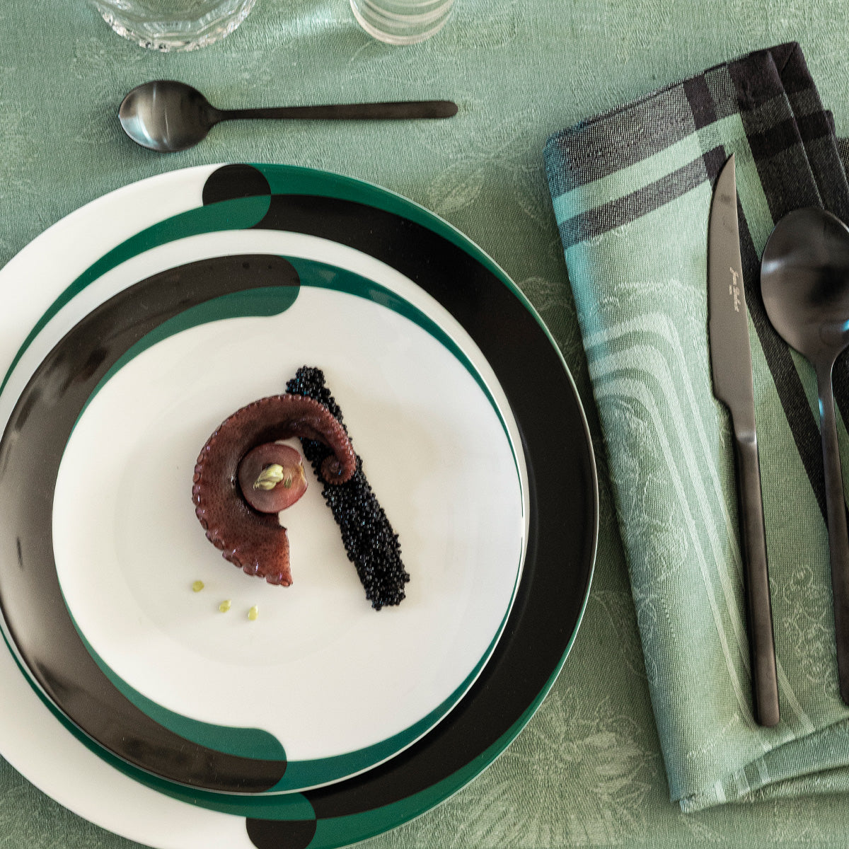 NEW! Romance Green Cotton/Linen