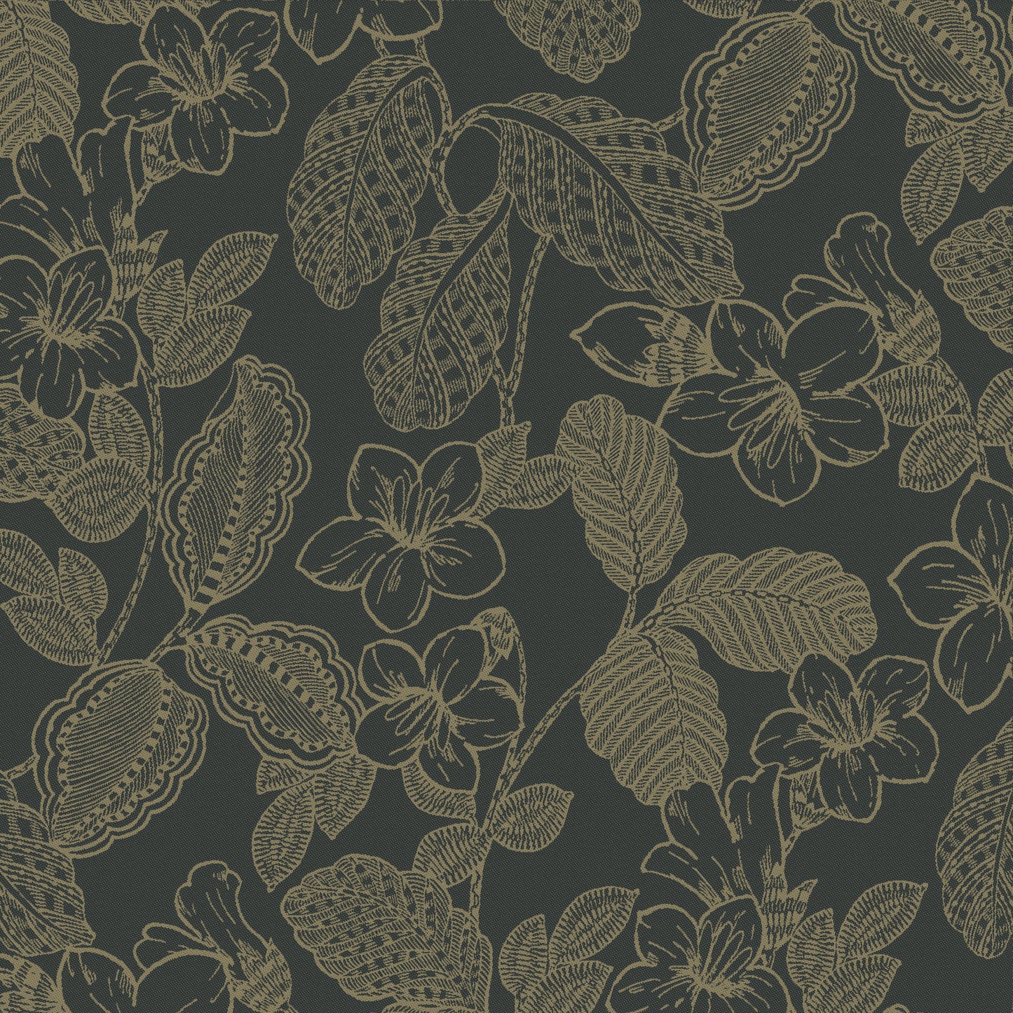 NEW! Sulawesi Fleurs Green Cotton Napkin - Set of 2