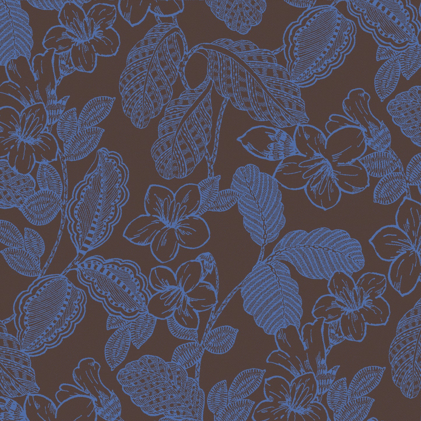 NEW! Sulawesi Fleurs Blue Cotton Napkin - Set of 2