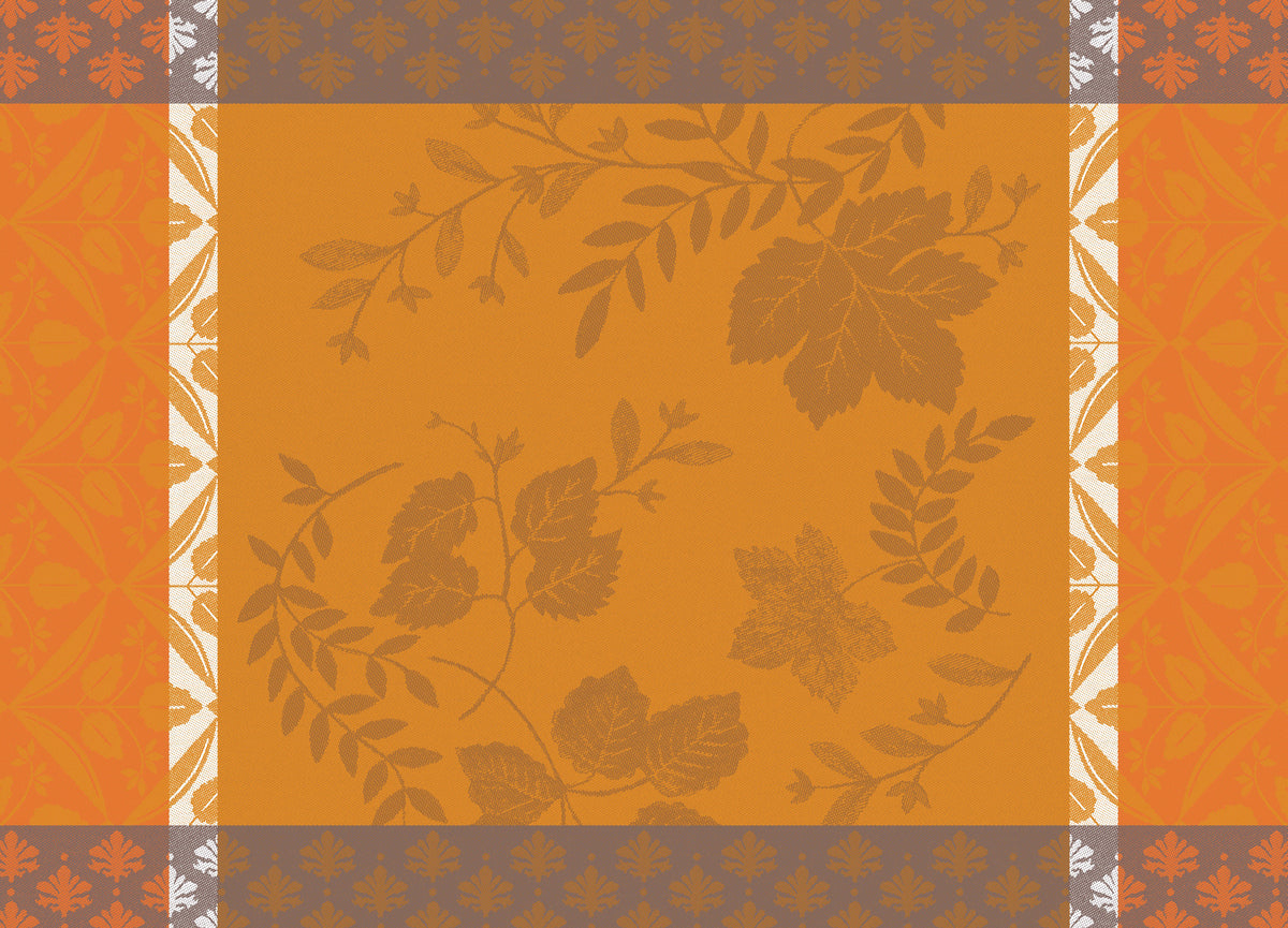 NEW! Manor Lane Orange Coated Placemats, Set of 2