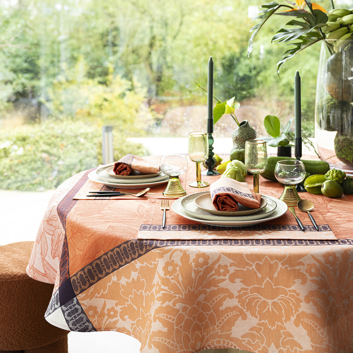 NEW! Escapade Tropical Orange Linen