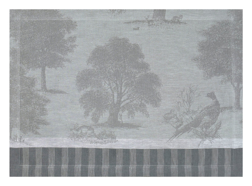 Souveraine Silver LINEN Placemats, Set of 2