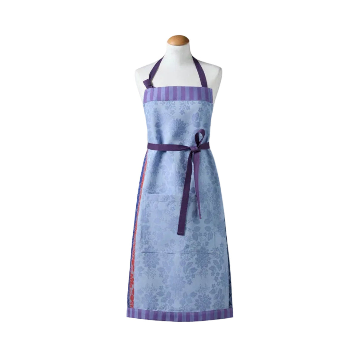 French blue jacquard apron Gipsy blue