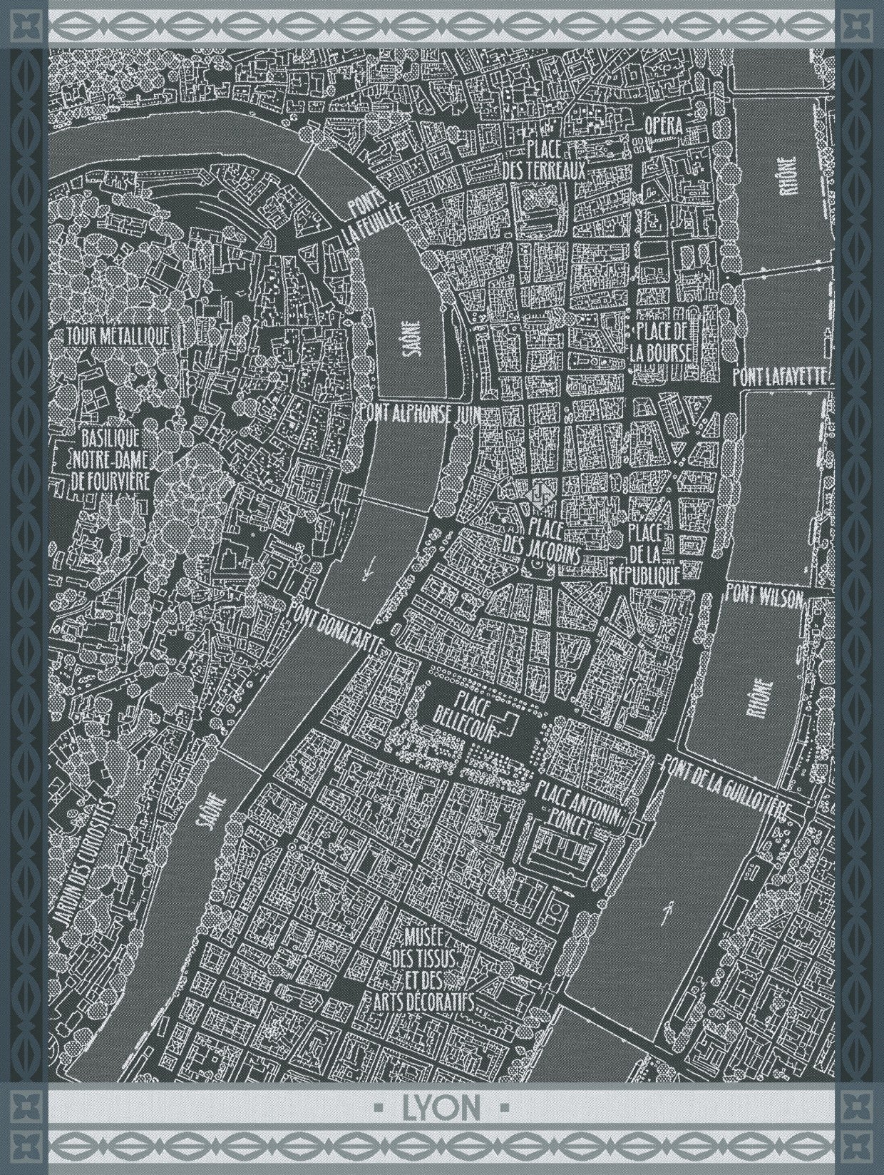 NEW! A Vol d'Oiseau Zinc Black, Paris Map - r. h. ballard shop & gallery