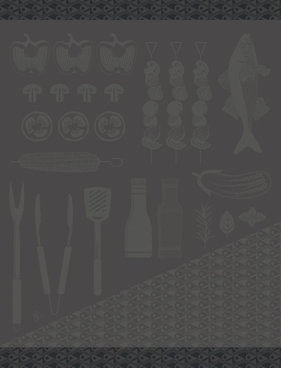 NEW! Braise Grey Tea Towel