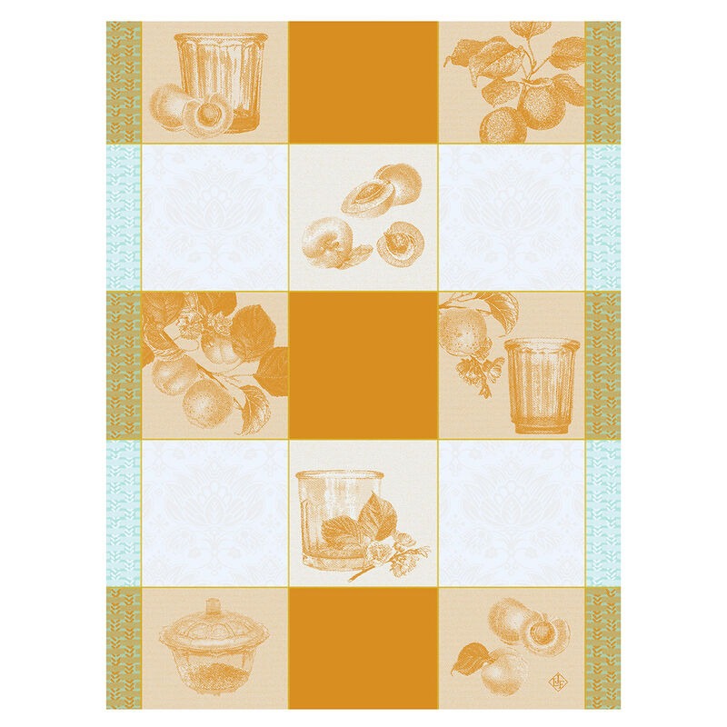 Confitures Carreaux Yellow Towel