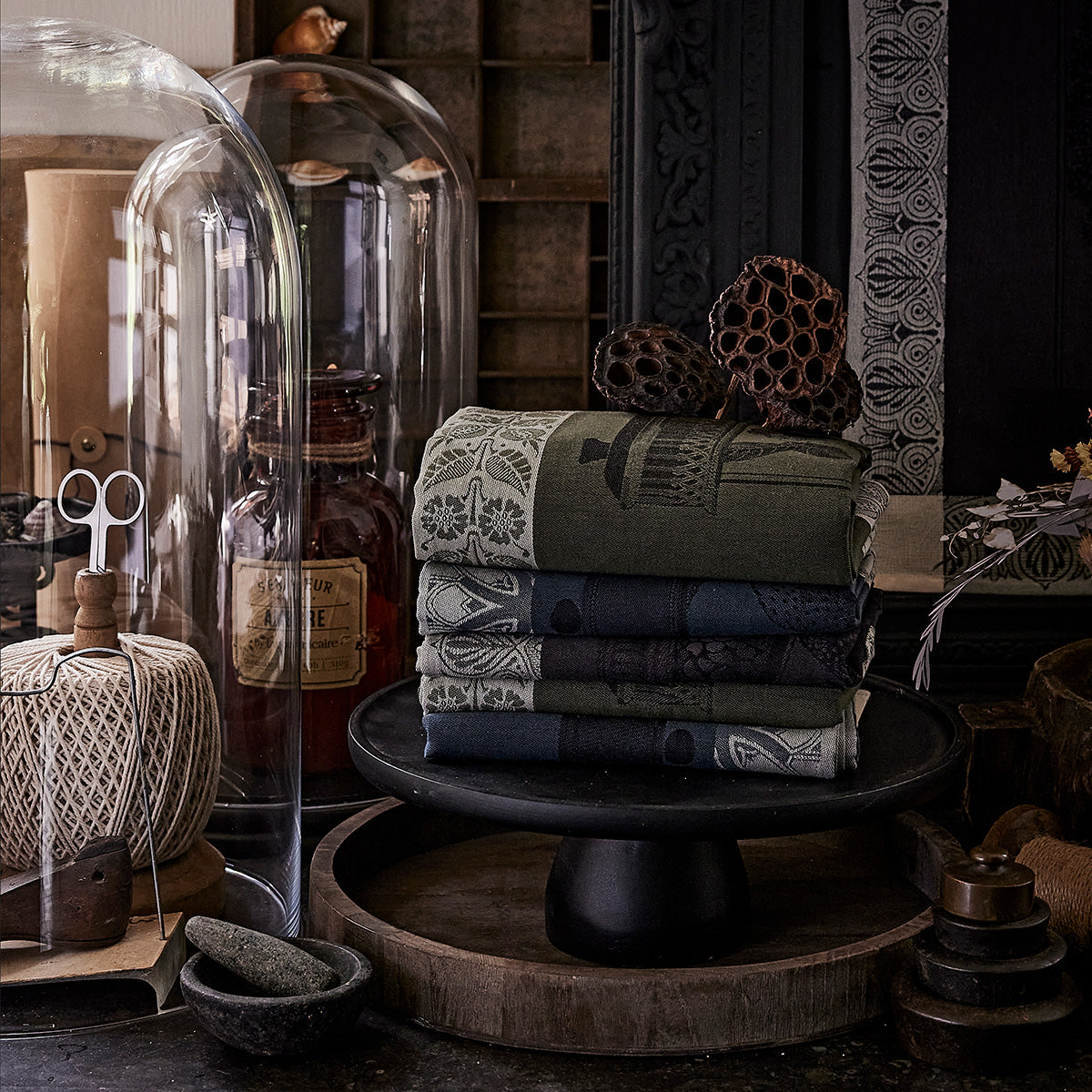 Curiosites Animales Blue Towel