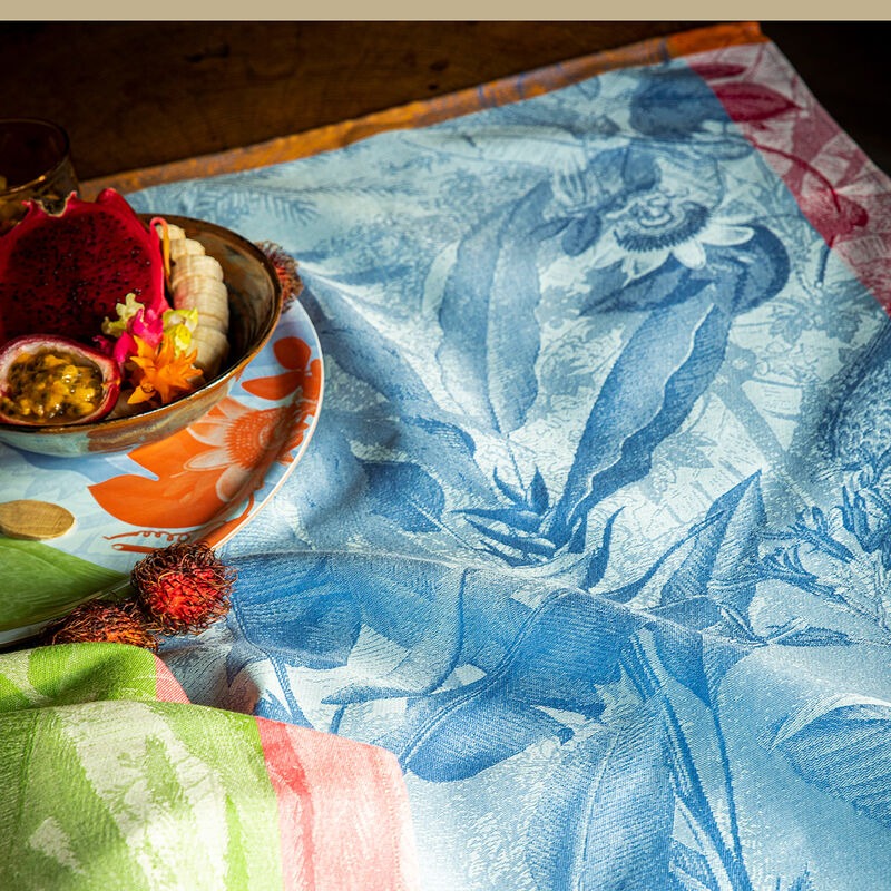 Équateur Blue Tea Towel