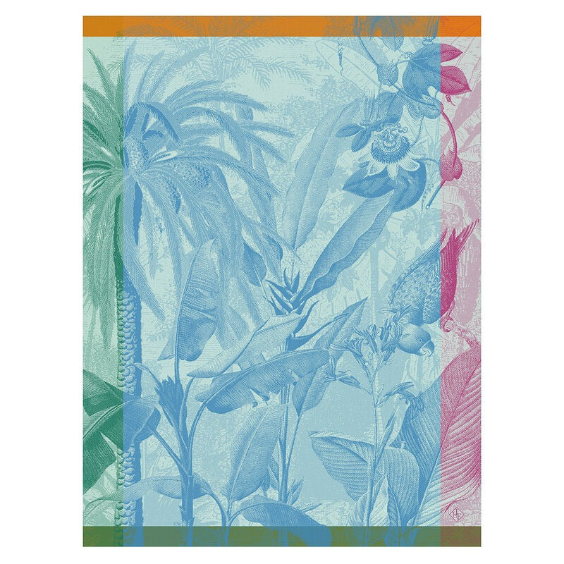 Équateur Blue Tea Towel