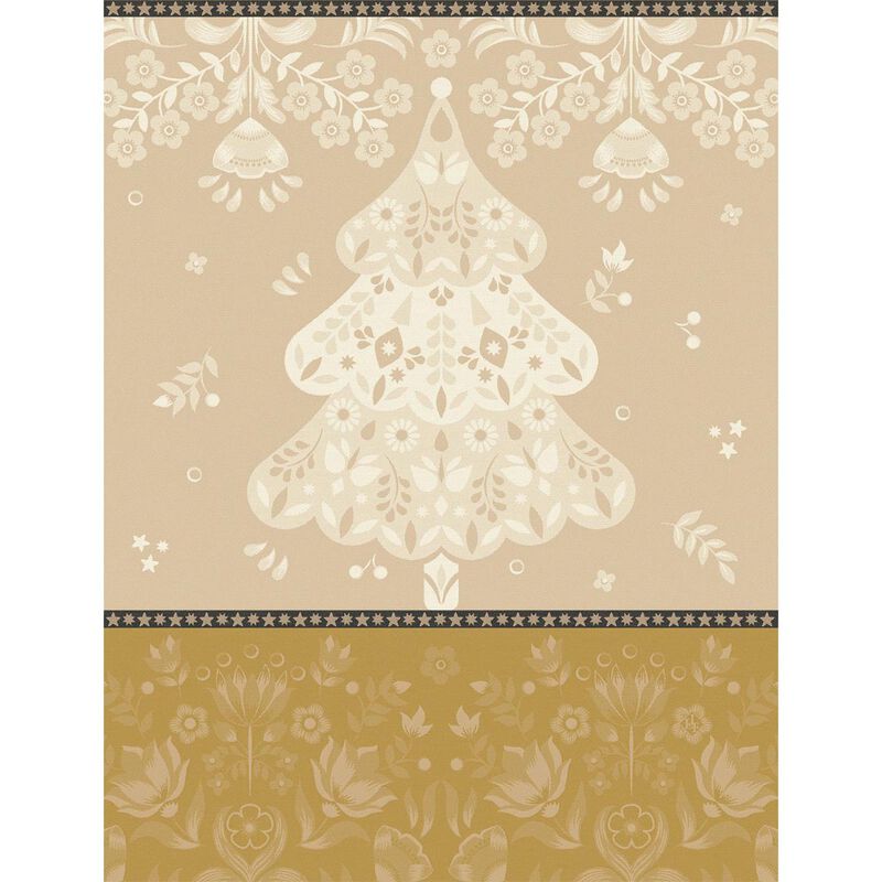 NEW! Holiday Feerie Yellow Tea Towel