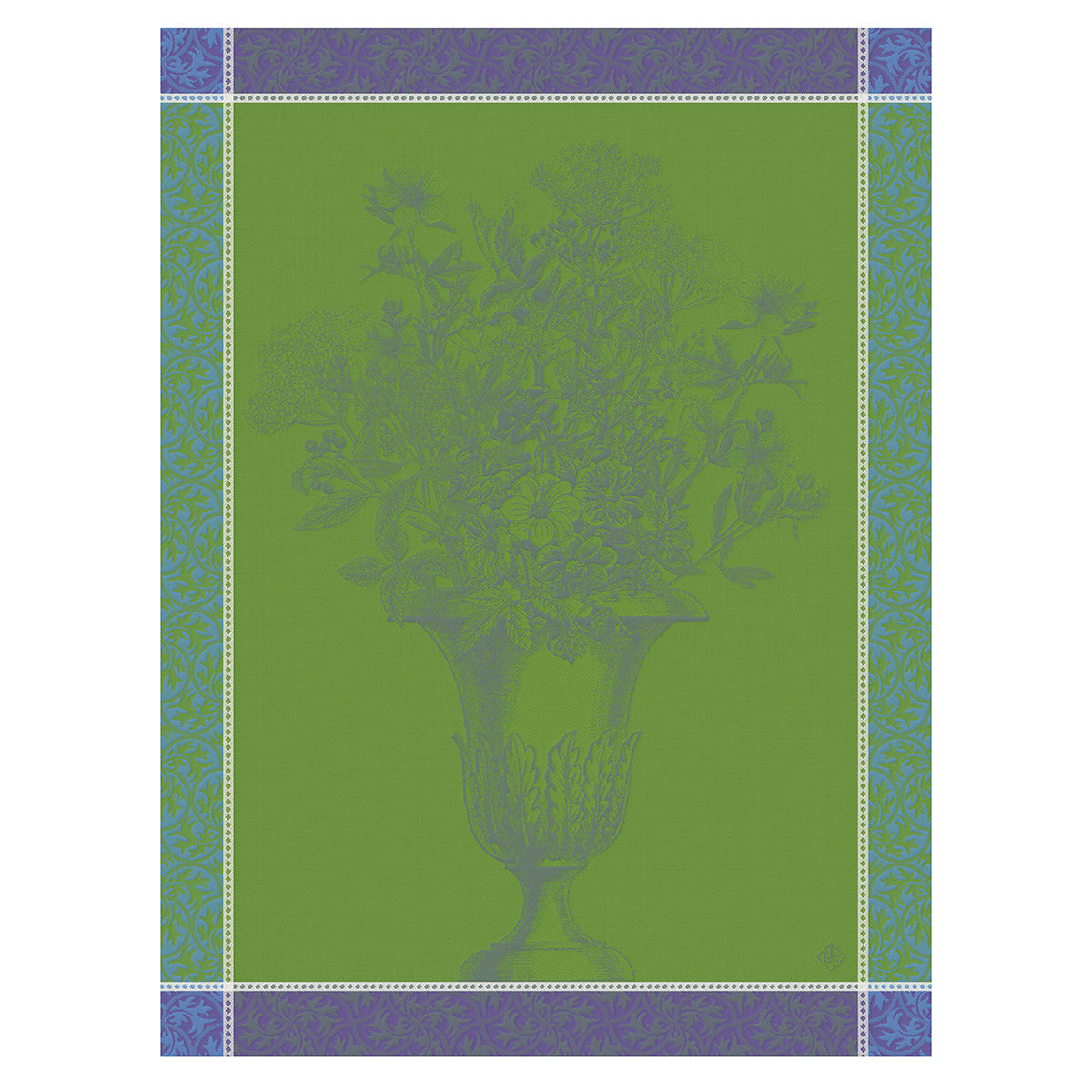 Floraison Uni Blue Towel