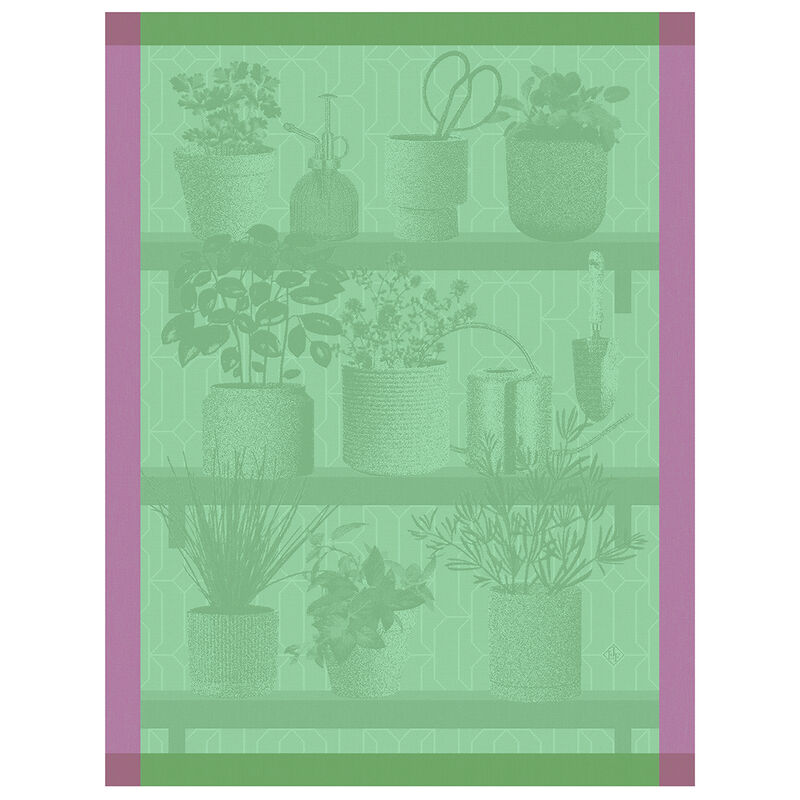 Herbes Fraiches Green Tea Towel