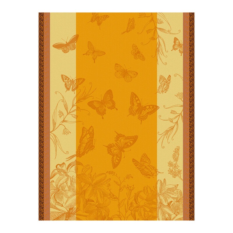 Jardin des Papillons Orange Towel