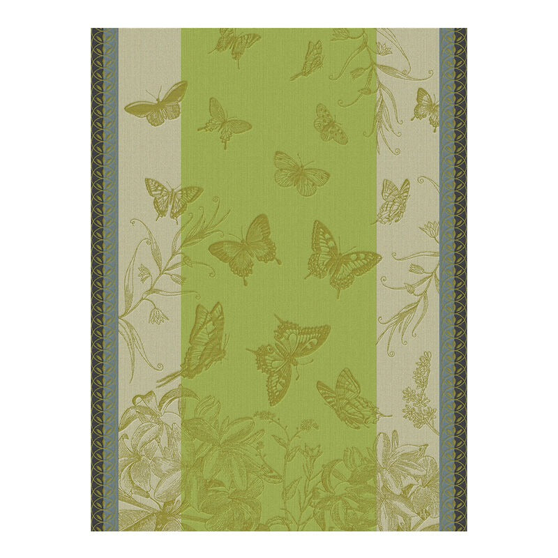 Jardin des Papillons Green Towel