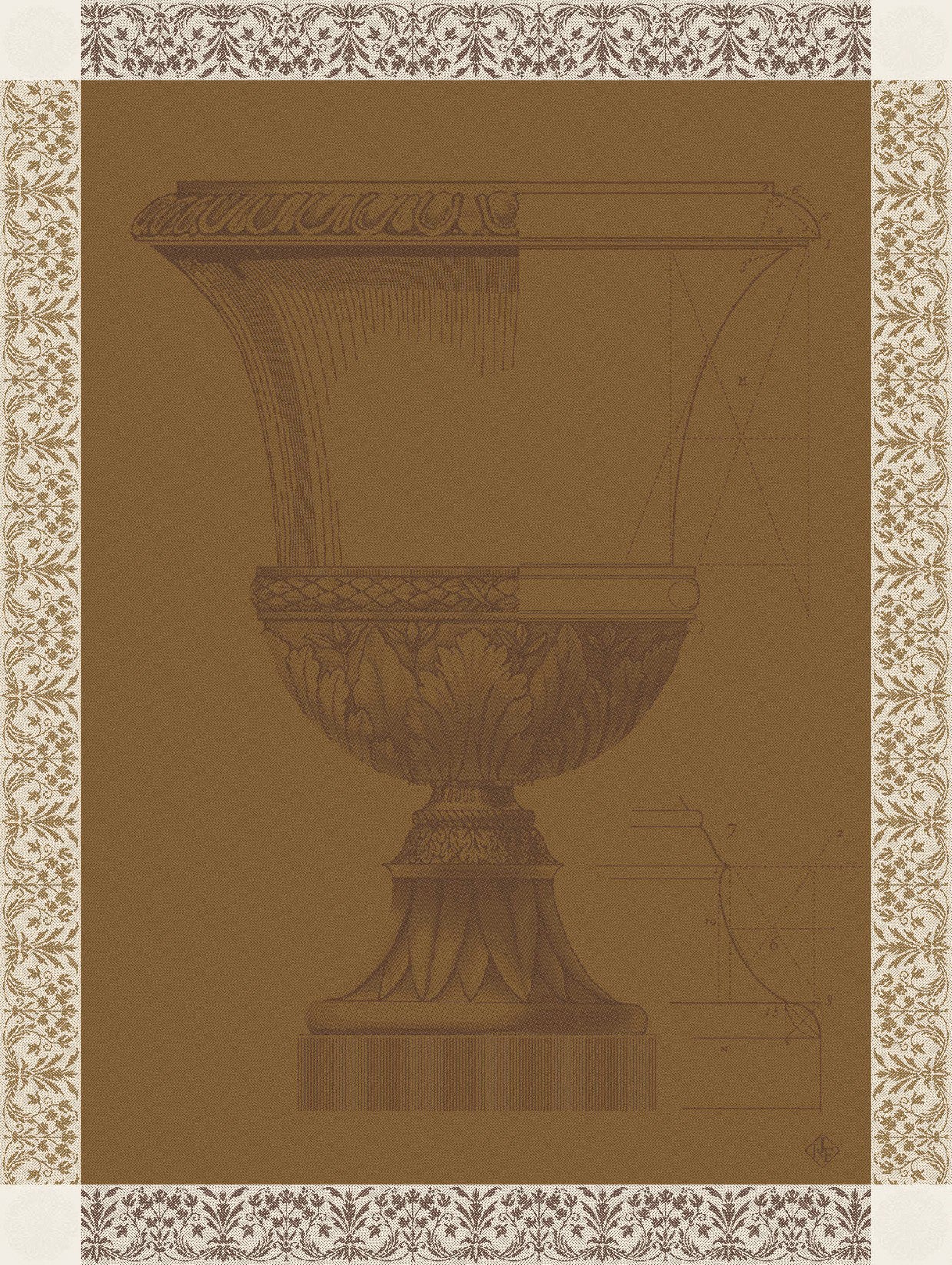 NEW! Medicis Brown Tea Towel