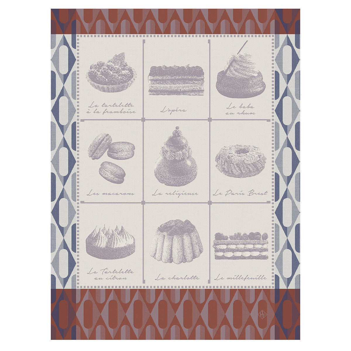 NEW! Patisseries Francaises Purple Towel