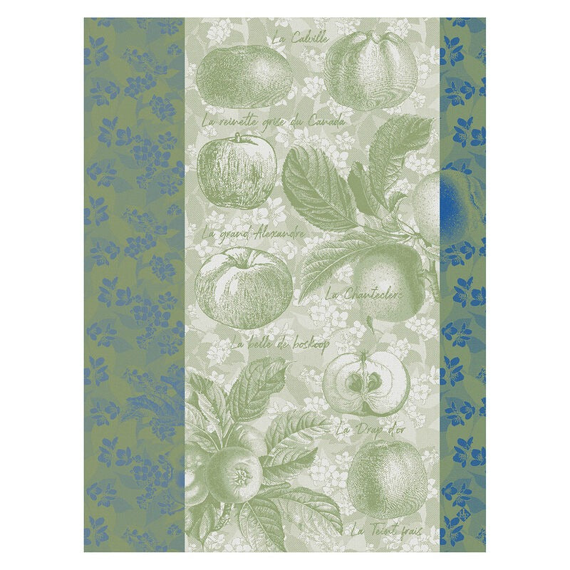Pommes Croquer Jardin Green Towel