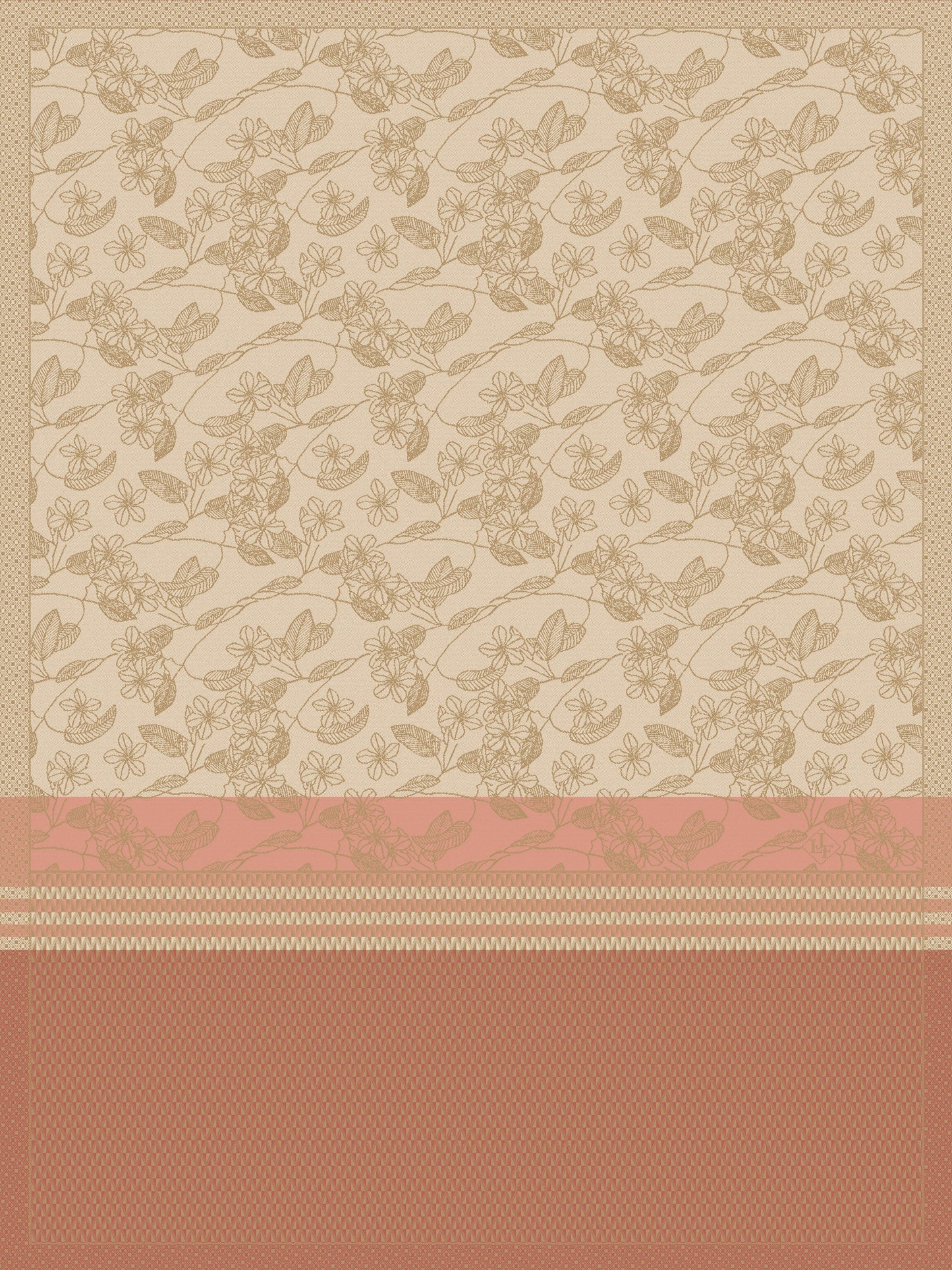 Essentiel Gravure Terracotta Tea Towel