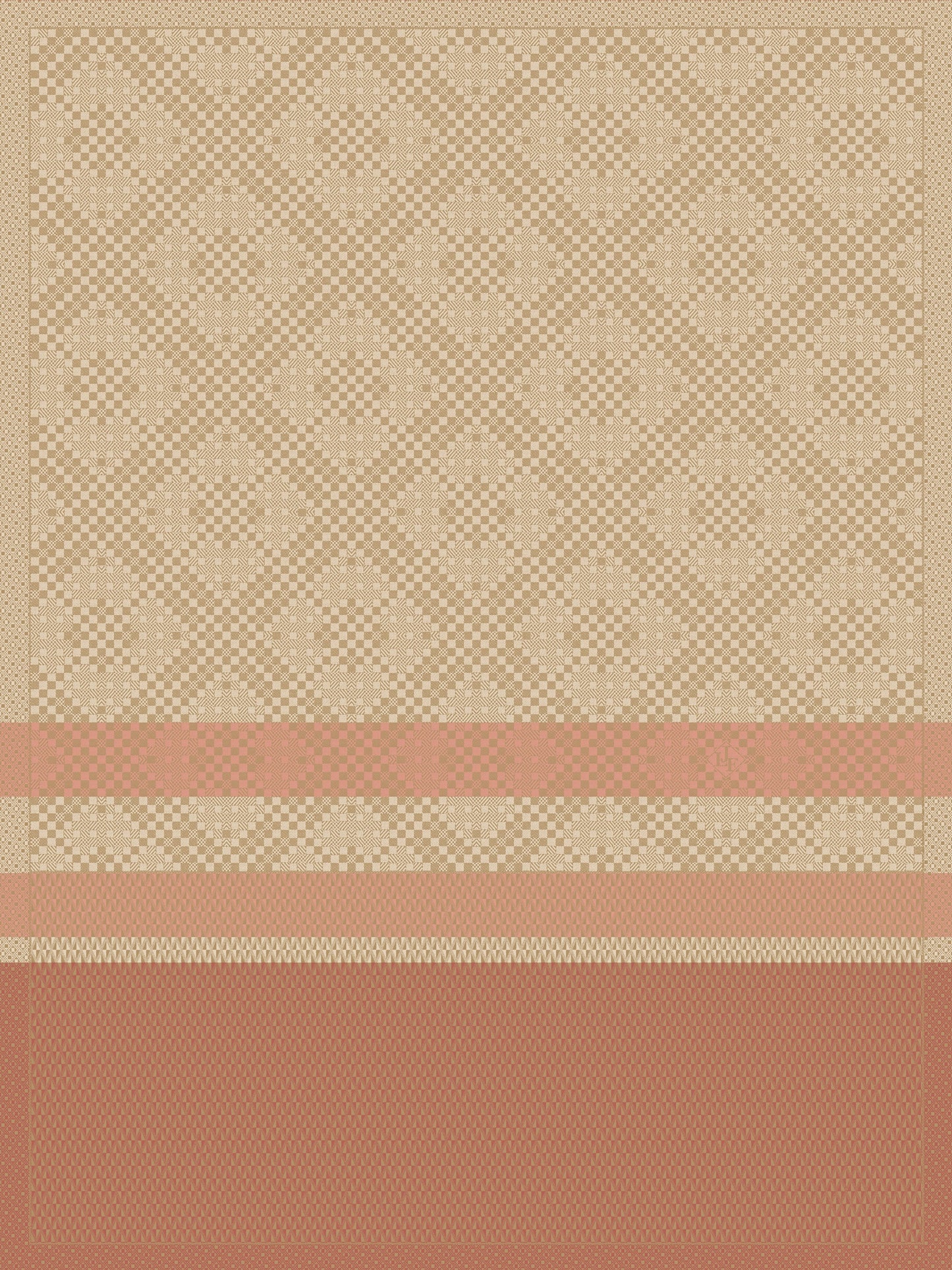 Essentiel Graphique Terracotta Tea Towel