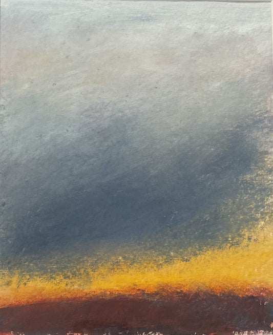Stormy Sunset, Acrylic Painting