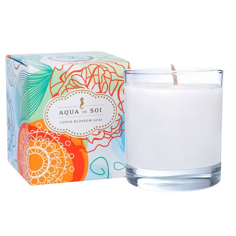 Aqua de Soi Lotus Blossom Açaí Candle , 11 oz