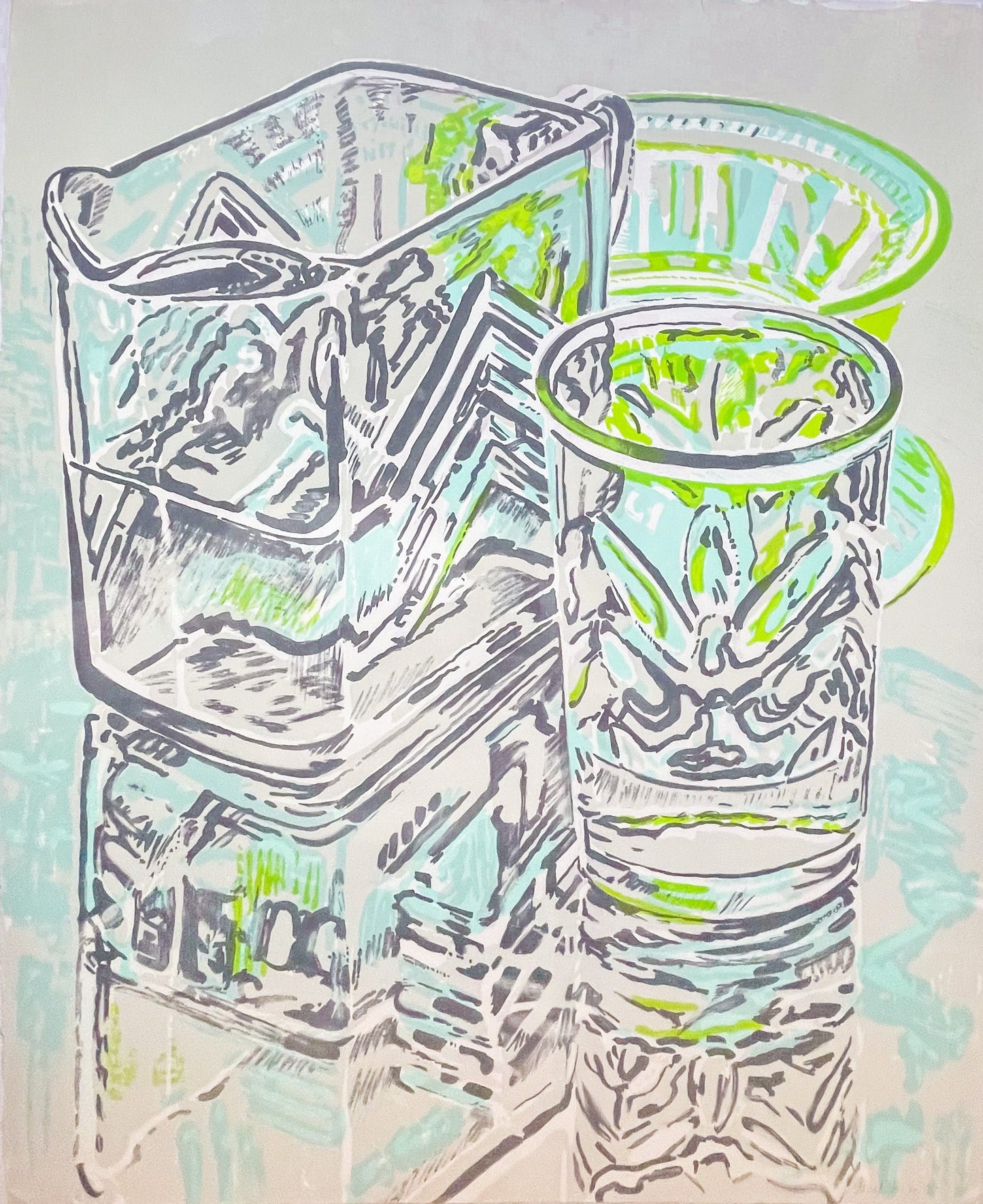 Green Bowls by Janet Fish