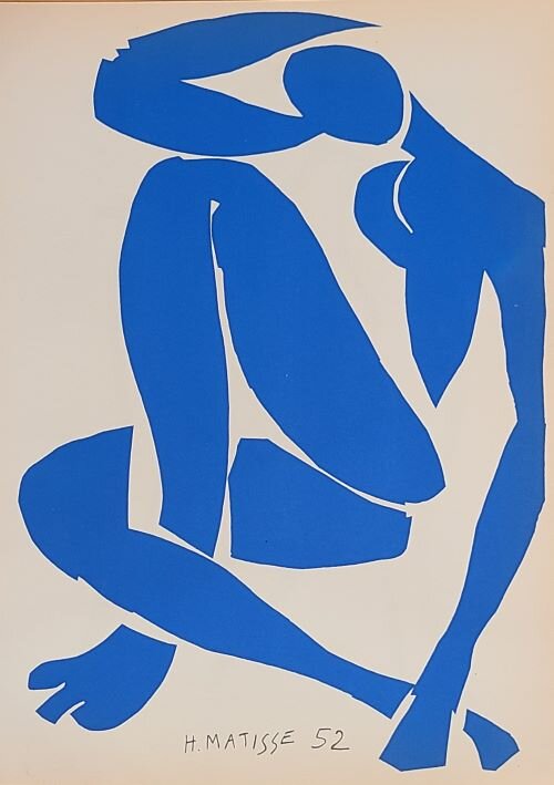 Seated Blue Nude #4 Lithograph - r. h. ballard shop & gallery