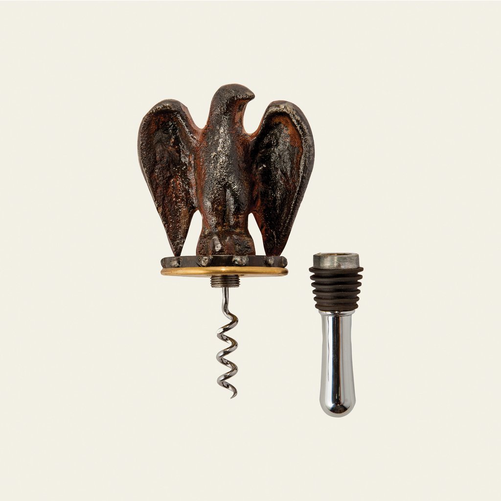 "Aguila" Eagle Decanter w/ Corkscrew & Stand