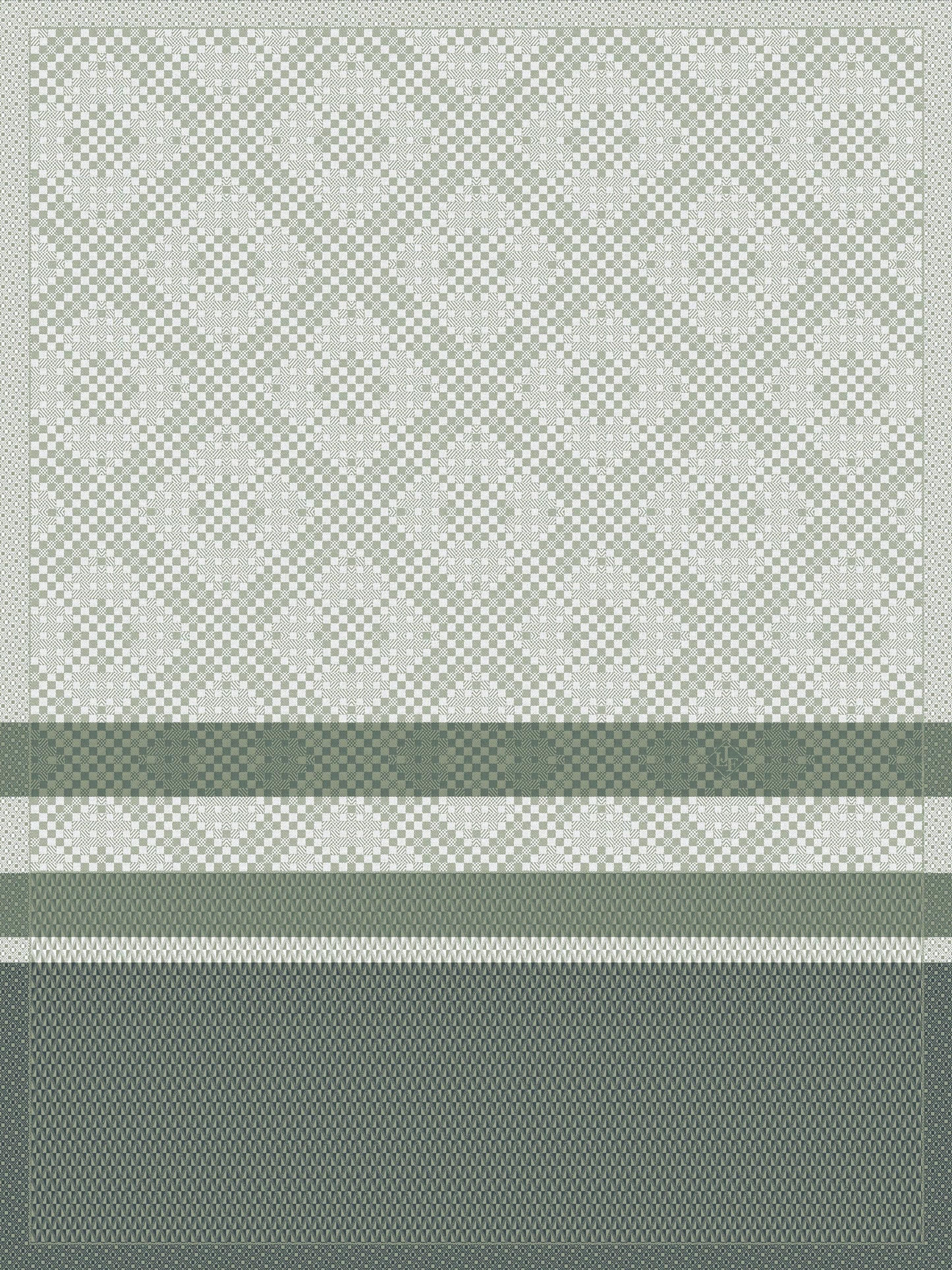 Essentiel Graphique Green Tea Towel
