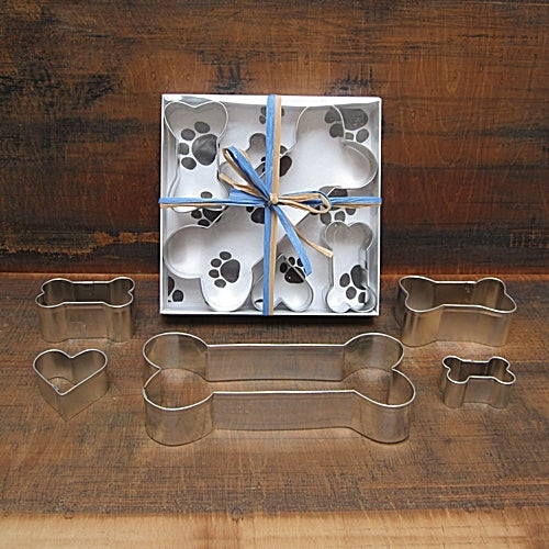 Dog Bone Themed 5-Piece Cookie Cutter Set