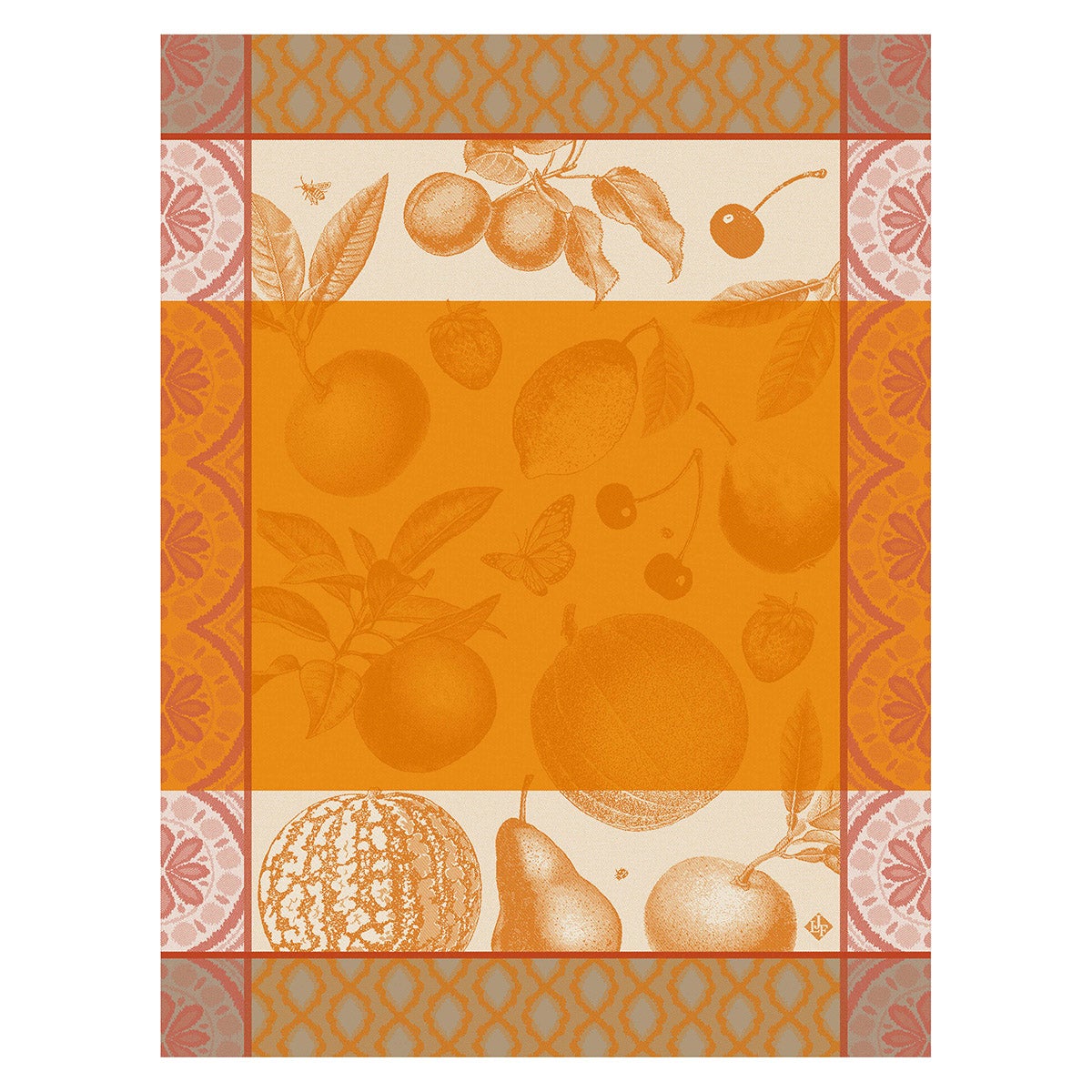 Arriere-Pays Orange Tea Towel