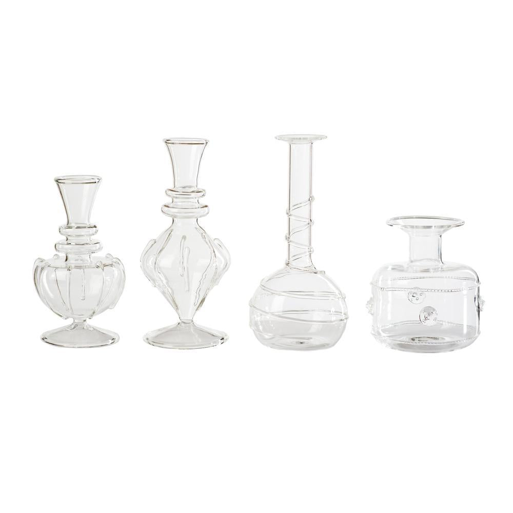 Sophia Glass Bud Vases, Set of 4