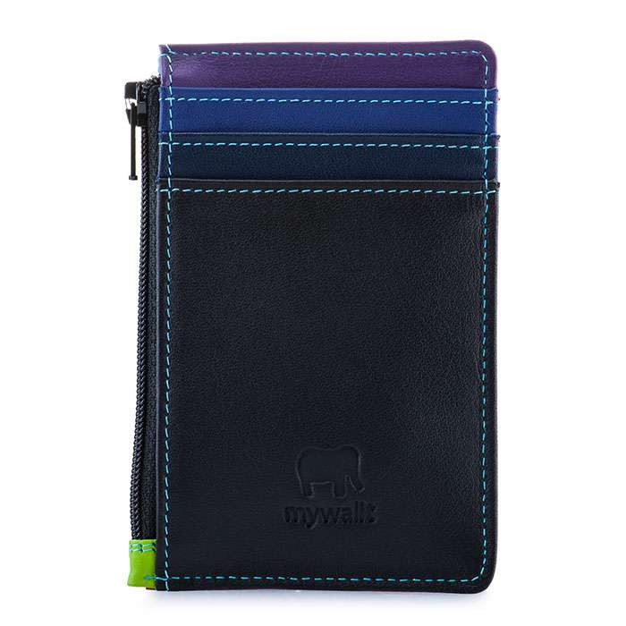 Black/Pace Credit Card Holder with Coin Purse