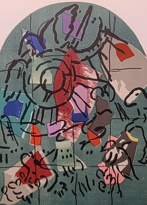 Tribe Of Gad Preliminary Design, Marc Chagall