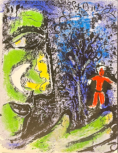 Profile And Red Child, Marc Chagall