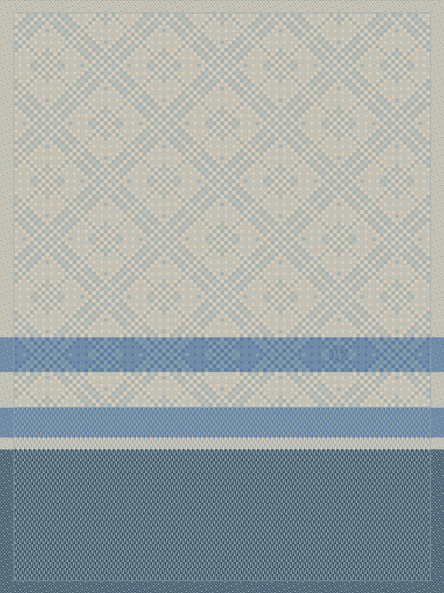Essentiel Graphique Blue Tea Towel