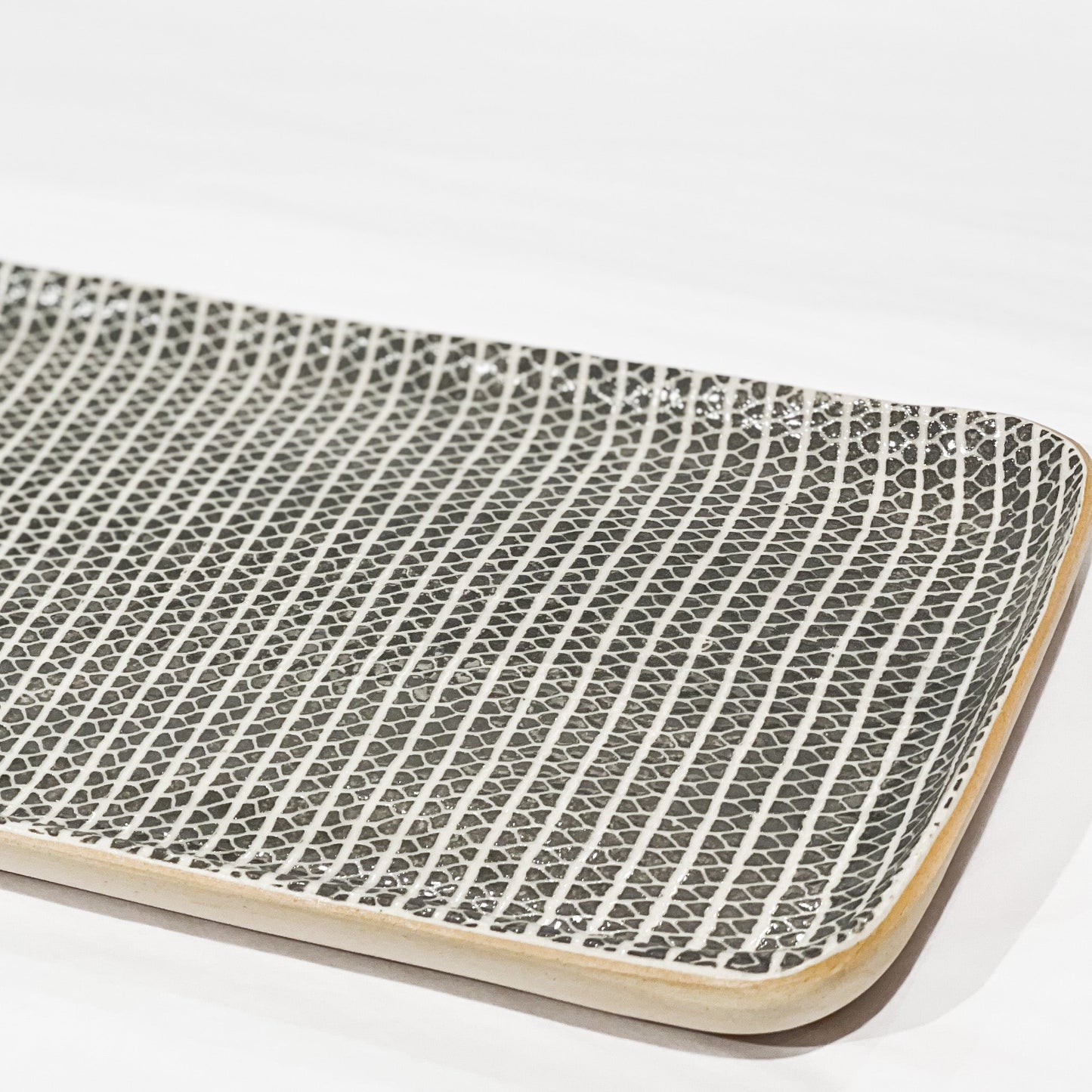 Terrafirma Ceramics - Charcoal Strata Tasting Tray