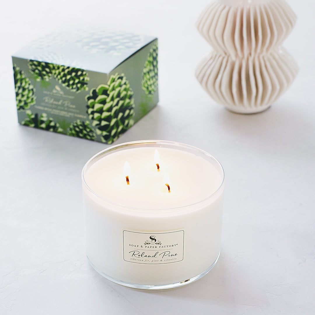 Roland Pine 3-Wick Soy Candle