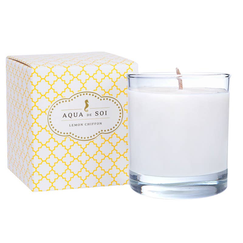 Aqua de Soi Lemon Chiffon Candle, 11 oz