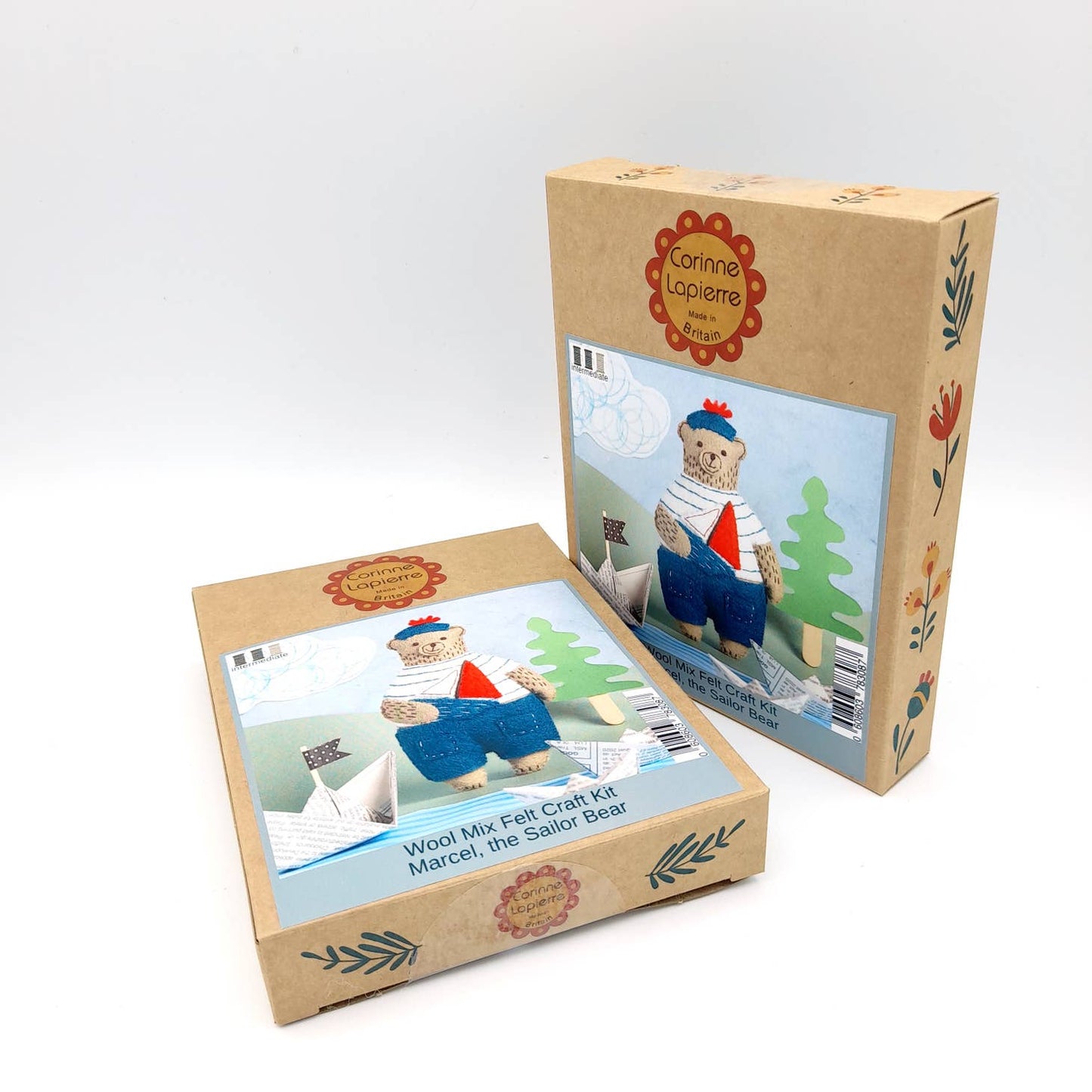 Marcel The Sailor Bear Embroidery Craft Kit