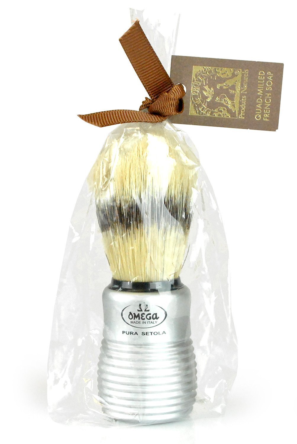 Boar Bristle Shave Brush with Aluminum Handle - r. h. ballard shop