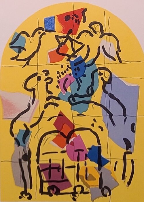 Tribe Of Levi Preliminary Design, Marc Chagall