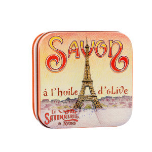 La Savonnerie Rose de Mai Soap in "Eiffel Tower" Tin