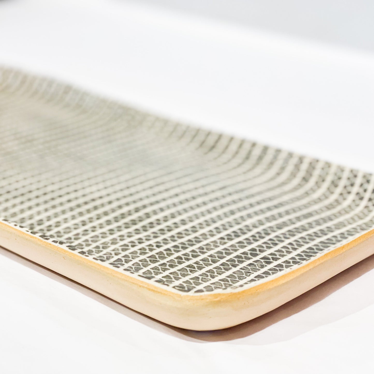 Terrafirma Ceramics - Charcoal Strata Tasting Tray