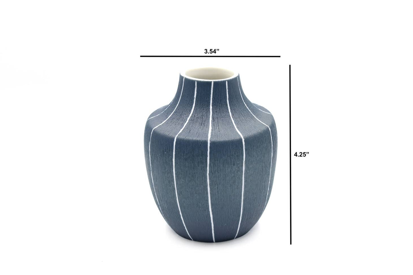 Inca Blue Porcelain Vase