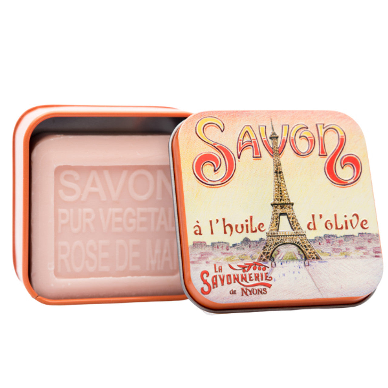 La Savonnerie Rose de Mai Soap in "Eiffel Tower" Tin