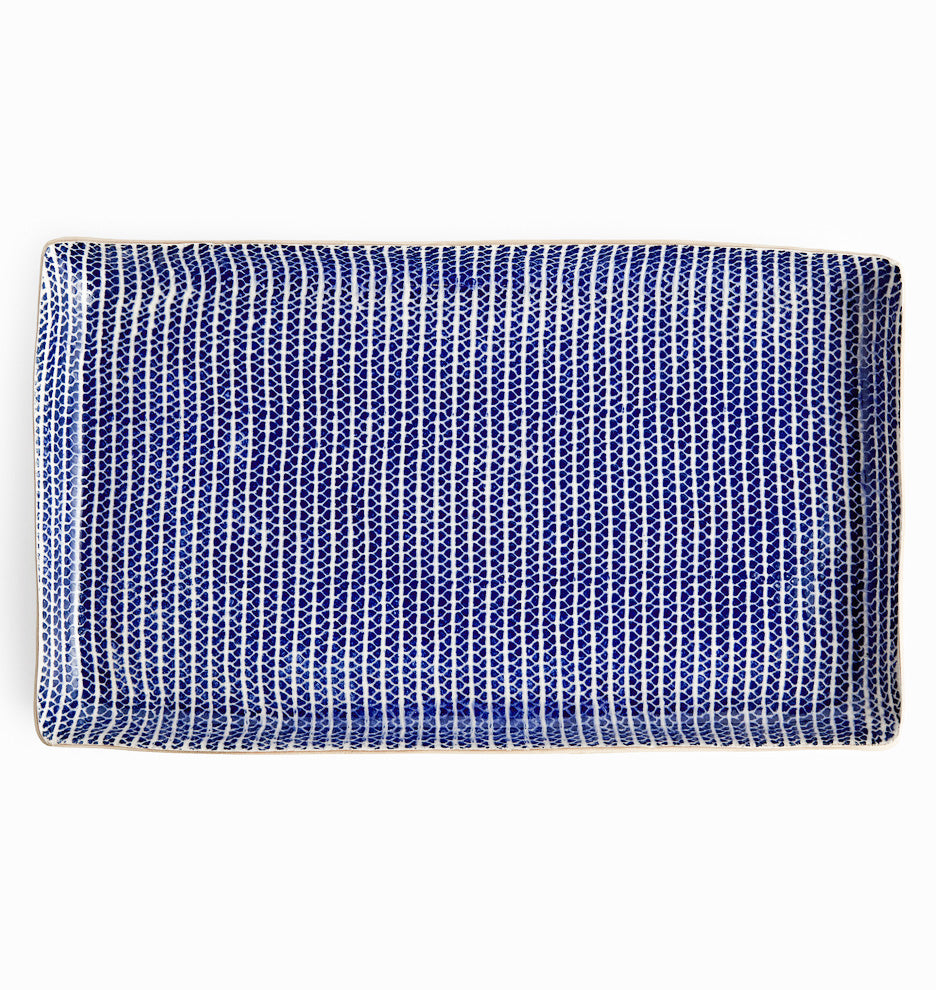 Terrafirma Ceramics - Cobalt Strata Large Tray