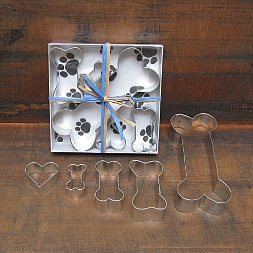 Dog Bone Themed 5-Piece Cookie Cutter Set